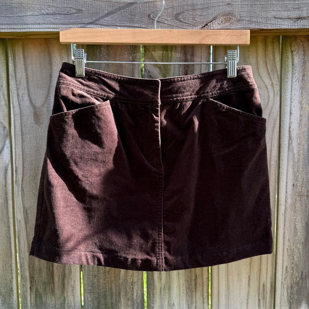 J.Crew Chocolate Cord Mini Skirt